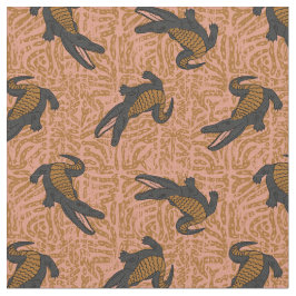 krypdyr alligator rost  tyg