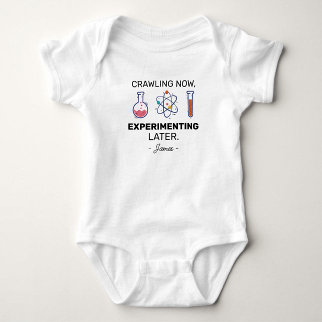 Kryper Nu Experimenterar Senare Vetenskap T Shirt (Framsida)