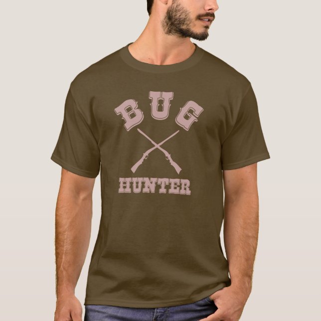 KRYPJÄGARE - brun western stil testar Tee Shirt (Framsida)