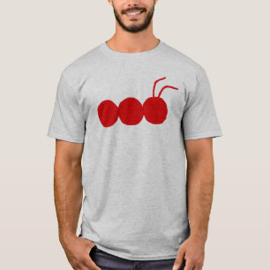 Krypjägaregrå färg/röd t-skjorta t shirt