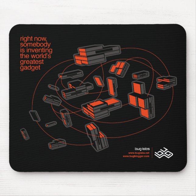 KRYPmoln Mousepad - svart Musmatta (Framsidan)