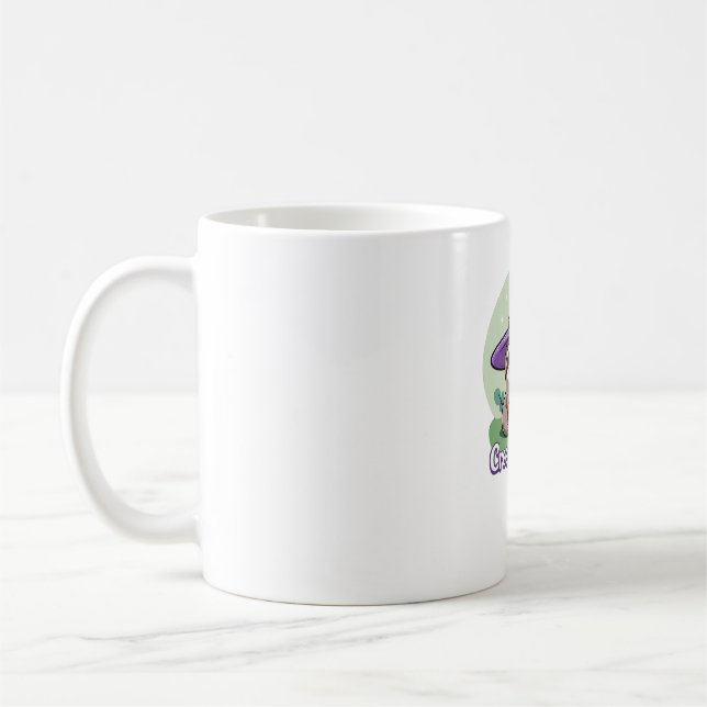 Krypna långsamt - Cute Halloween Sloth Shirt med P Kaffemugg (Vänster)