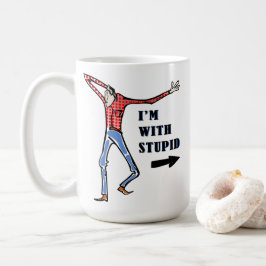 Krypning, tittar idiot kaffemugg