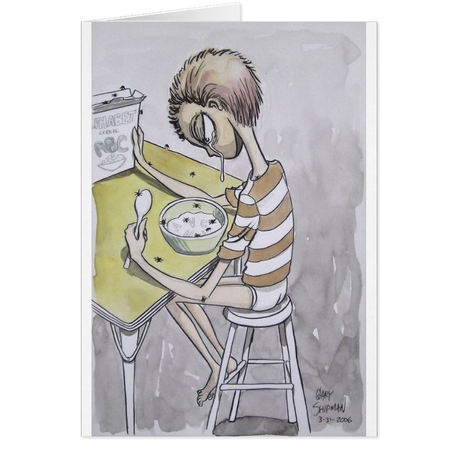 Kryppojke Hälsningskort (Framsidan)