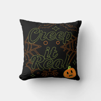 Kryptera den i Halloween Tee Kudde