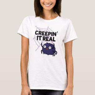 Kryptera den riktiga Cute Halloween Spider Pun T Shirt