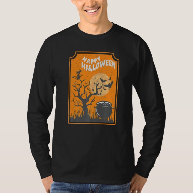 Kryptera det i Happy halloween T Shirt (Framsida)