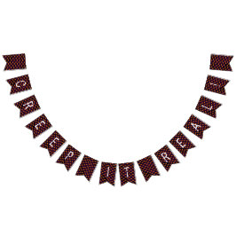 Kryptera det på riktigt! Halloween Bunting Flagga 