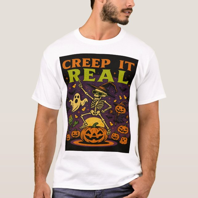 Kryptera det på riktigt Halloween Tee - frigör din (Framsida)