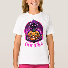 Kryptera det reellt, skräckillustration Halloween T Shirt