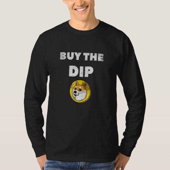 Kryptera för att köpa Dip Dogecoin Cryptocurrency  T Shirt (Framsida)