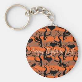 Kryptera mörker till y-temat Keychain_orange Nyckelring