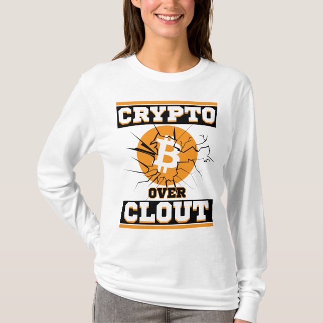 Kryptera över Clout™-bitmynttillgångar över algori T Shirt (Framsida)
