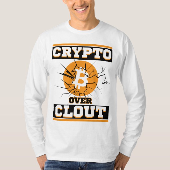 Kryptera över Clout™-bitmynttillgångar över algori T Shirt (Framsida)