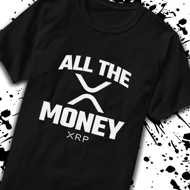 Kryptera till XRP-kryptovaluta för alla penningoff T Shirt (Skapare uppladdad)