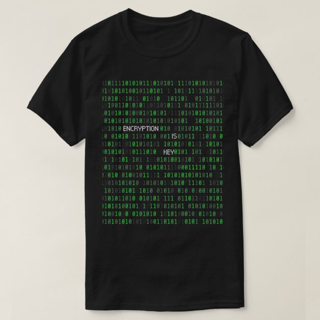 Kryptering är Nyckel-programmerare T Shirt (Design framsida)