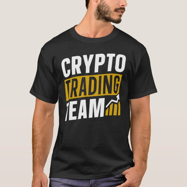 Kryptering av kryptografihandelsteamet Trader Trad T Shirt (Framsida)