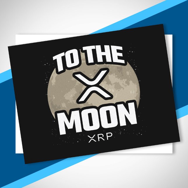 Krypteringsnota - XRP till kryptovaluta för Måne - Vykort (Skapare uppladdad)