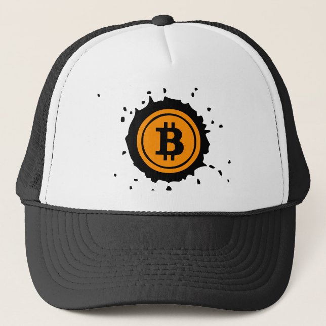 Krypteringsvaluta för Bitcoin Logotyp Keps (Framsida)