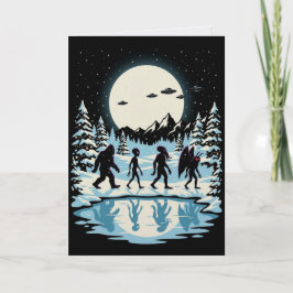 Kryptid julkort Bigfoot Cthulhu Mothman Kort