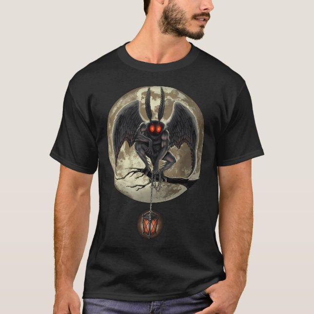 Kryptid Mothman T Shirt (Framsida)