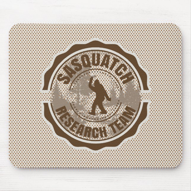 Kryptid Sasquatch Forskarlag Musmatta (Framsidan)