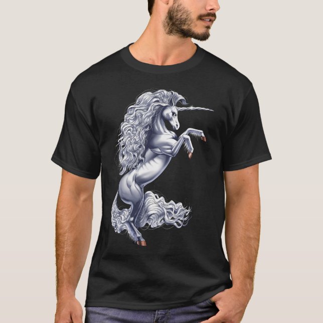 Kryptid varelse enhörning t shirt (Framsida)