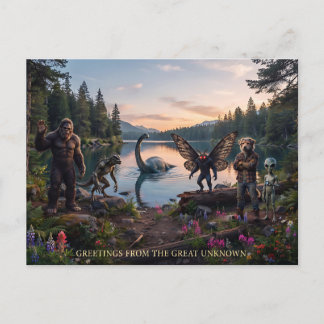 Kryptider | Bigfoot, Chupa, Mothman, Dogman Loch Vykort