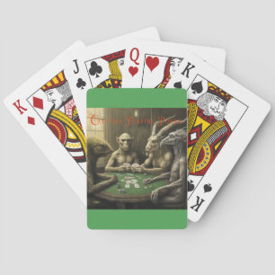 Kryptider som spelar casinokort