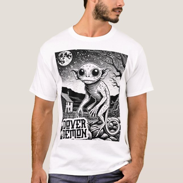 Kryptidkonspiration - Dover Demon T Shirt (Framsida)