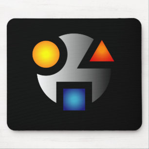 Kryptisk logotypmousepad för MI Musmatta