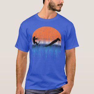 Kryptiskt vatten skidor Loch Ness-odjuret Roligt r T Shirt