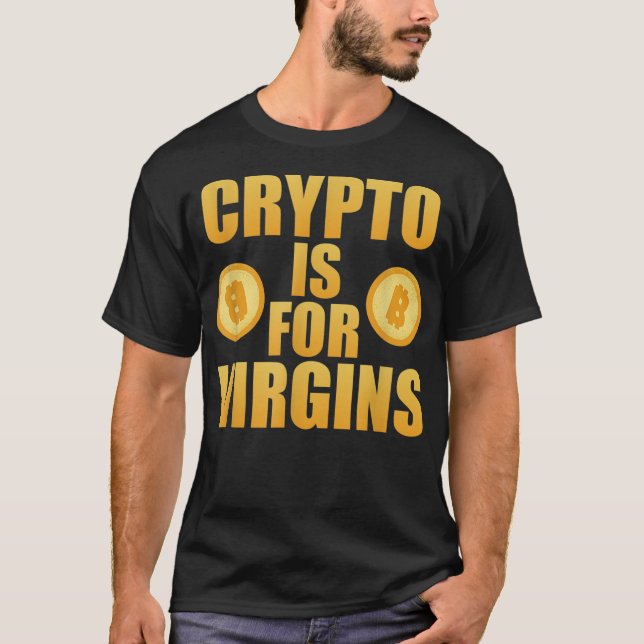 Krypto är för jungfrur t shirt (Framsida)