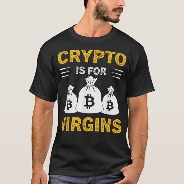 Krypto är för jungfrur t shirt (Framsida)