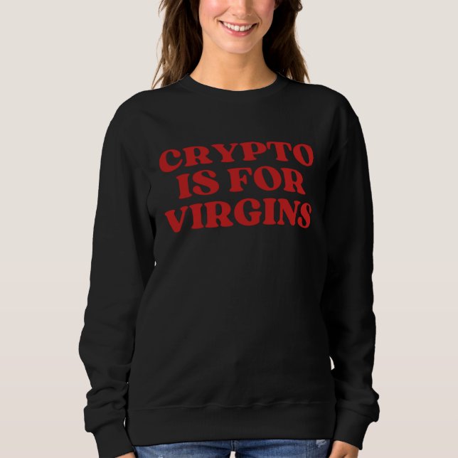 Krypto är för jungfrur t shirt (Framsida)