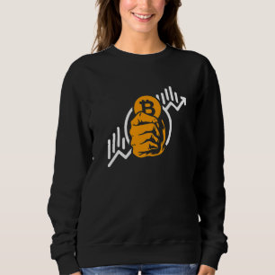 Krypto Bitcoin Mynt Ökning Symbol Blockkedja Inves T Shirt