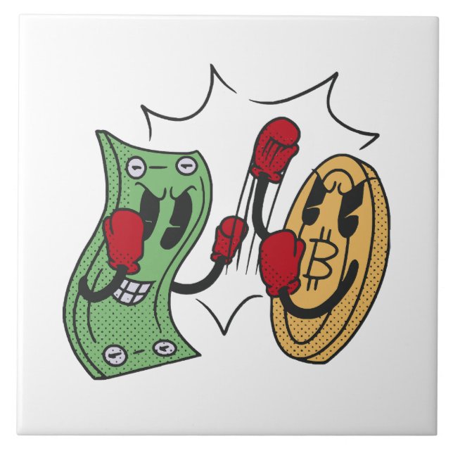 Krypto Fight Club Kakelplatta (Framsidan)