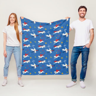 Krypto Flies Mönster Fleecefilt