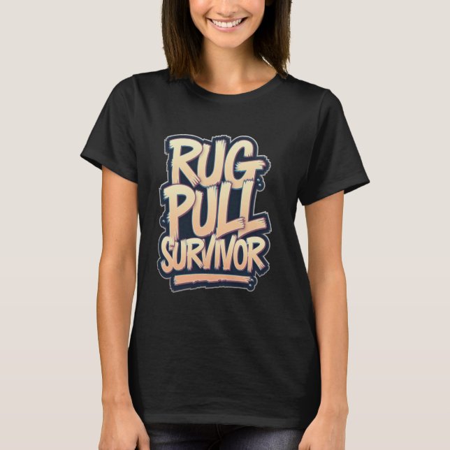 Krypto Meme Mynt Rollig T-Shirt HODL Degen Liv Kry (Framsida)