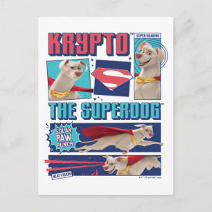 Krypto på panelerna för Toppen-Hund Tecknad Vykort