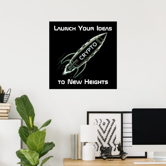 Krypto Rocket Poster (Hemmakontoret)