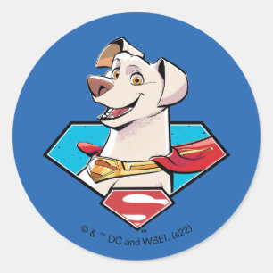 Krypto S-Shield Graphic Runt Klistermärke