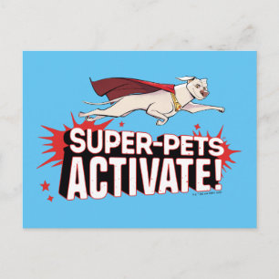 Krypto: Super-Husdjur Aktivera! Vykort