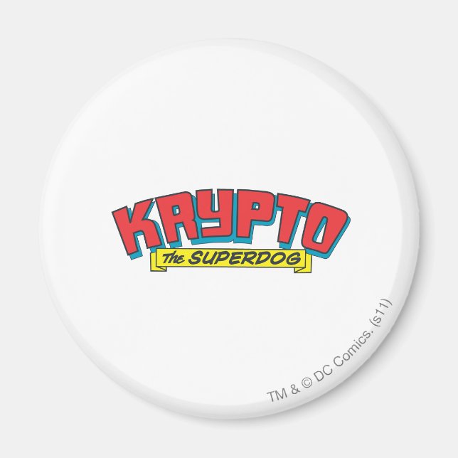 Krypto, superhunden magnet (Framsidan)
