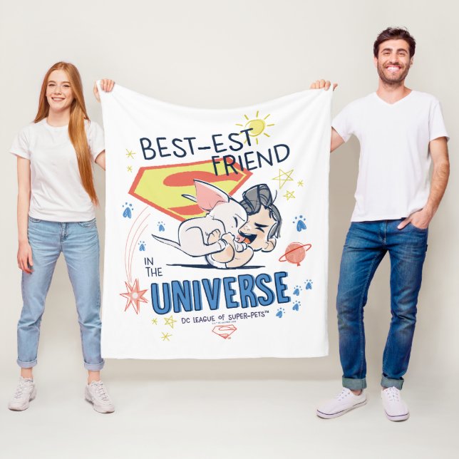 Krypto & Superman: Bästa vän i universum Fleecefilt (På plats)