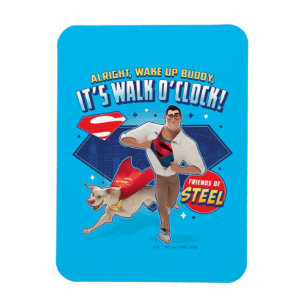 Krypto & Superman - det är Walk O'Clock! Magnet