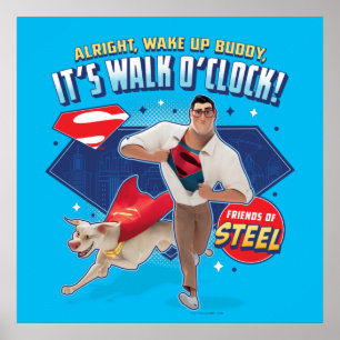 Krypto & Superman - det är Walk O'Clock! Poster