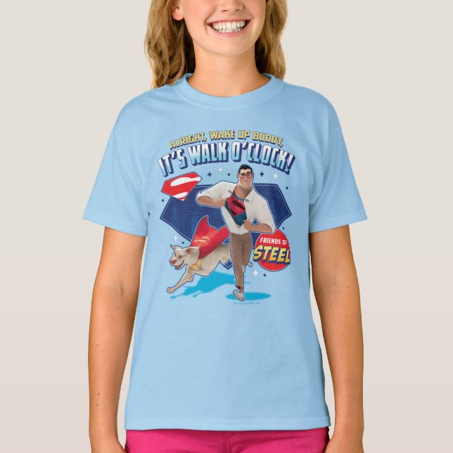 Krypto & Superman - det är Walk O'Clock! T Shirt (Framsida)