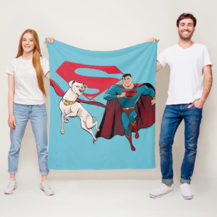 Krypto & Superman Fleecefilt