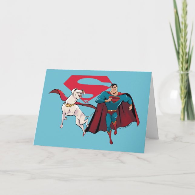 Krypto & Superman Kort (Framsida)